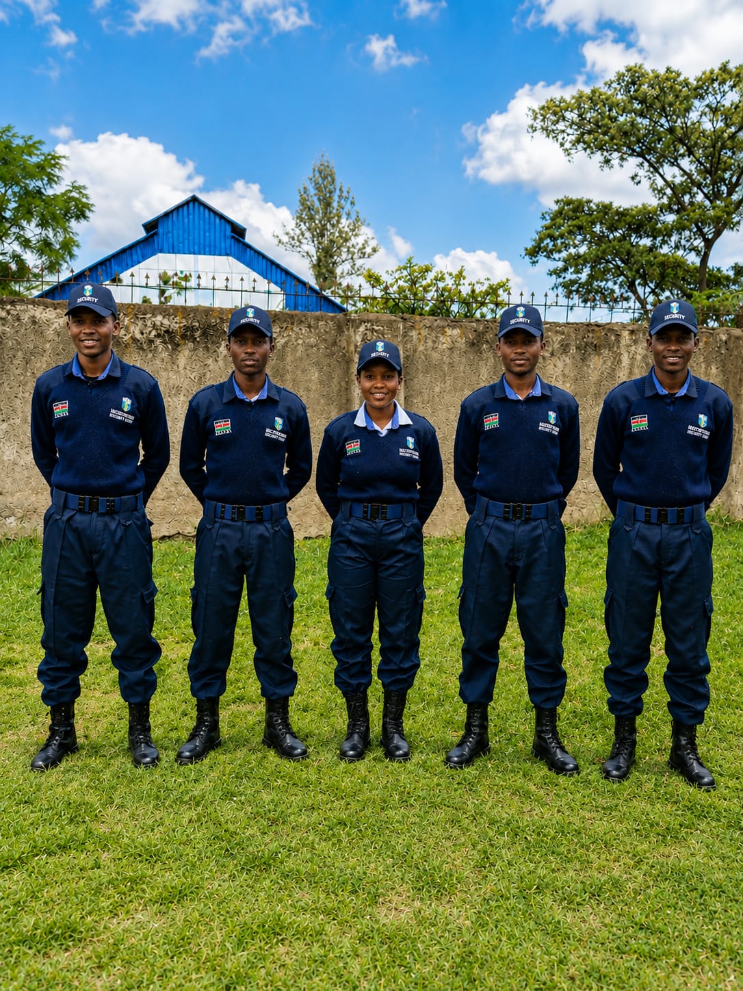 Masterfound Security guards standing on duty in Kenya